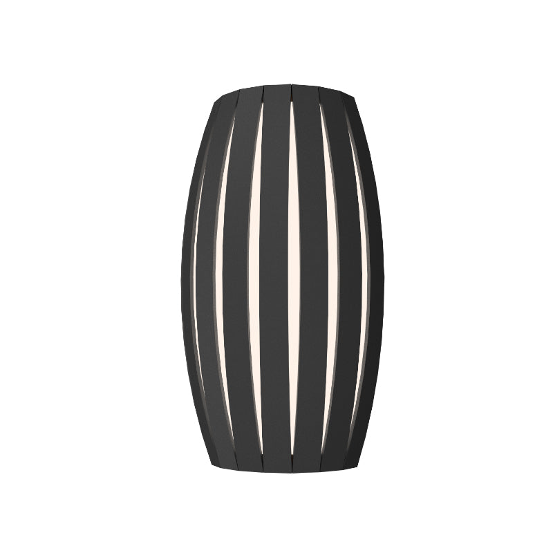 Accord 4014LED Barrel 1-lt 14" Tall Wall Light-Lead Grey