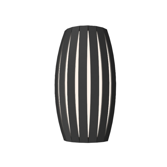 Accord 4014LED Barrel 1-lt 14" Tall Wall Light-Lead Grey