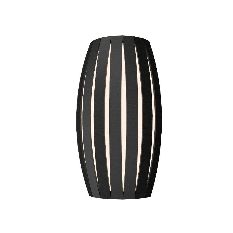 Accord 4014LED Barrel 1-lt 14" Tall Wall Light-Charcoal