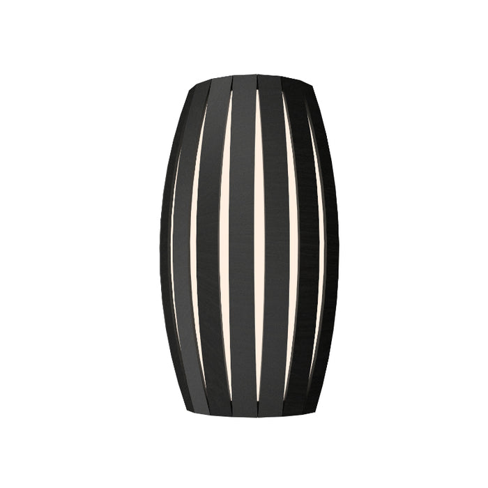 Accord 4014LED Barrel 1-lt 14" Tall Wall Light-Charcoal