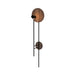 Accord 4127 Dot 1-lt 49" Tall LED Wall Light-American Walnut