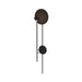 Accord 4127 Dot 1-lt 49" Tall LED Wall Light-Organic lead Grey