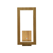 Accord 4118LED Frame 1-lt 13" Tall LED Wall Light-Louro Freijo