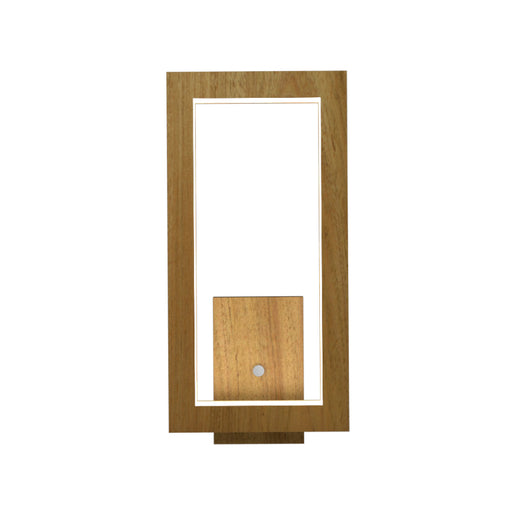 Accord 4118LED Frame 1-lt 13" Tall LED Wall Light-Louro Freijo