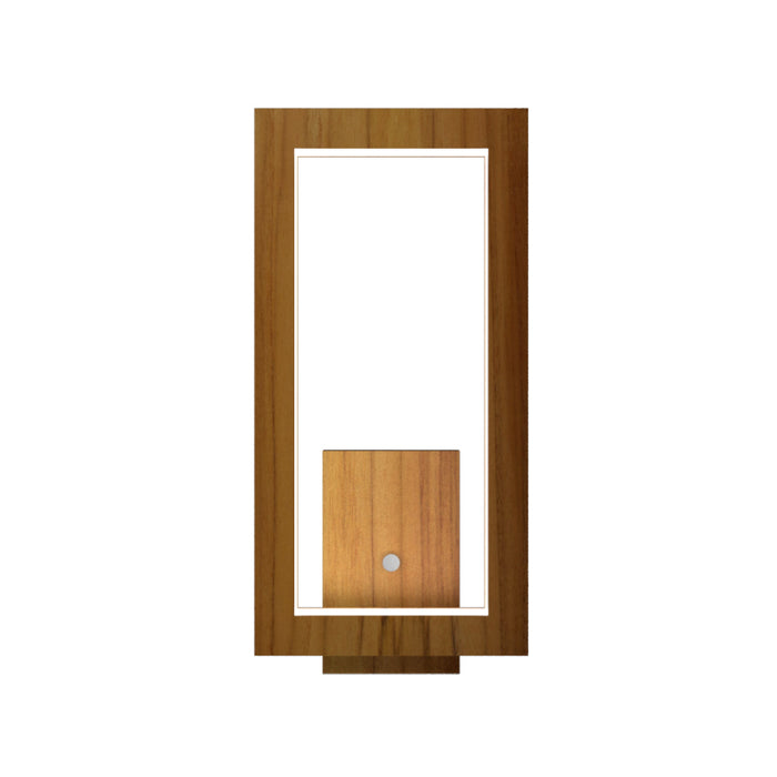 Accord 4118LED Frame 1-lt 13" Tall LED Wall Light-Teak