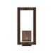 Accord 4118LED Frame 1-lt 13" Tall LED Wall Light-American Walnut