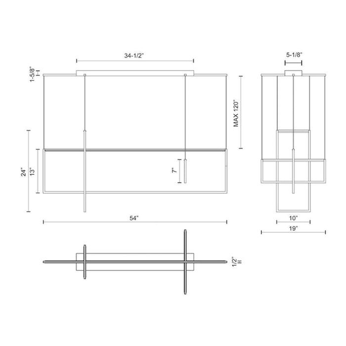 Kuzco MP28356 Arkell 3-lt 19" LED Pendant
