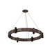 Accord 1497 Flow 12-lt 24" LED Pendant - American Walnut