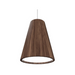 Accord 1130 Conical 1-lt 8" LED Pendant - American Walnut