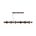 Accord 1501 Flow 12-lt 59" LED Pendant - American Walnut