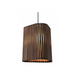 Accord 1481 Living Hinges 1-lt 12" LED Pendant - American Walnut