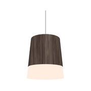 Accord 1100 Conical 1-lt 6" LED Pendant, E26 Base - American Walnut