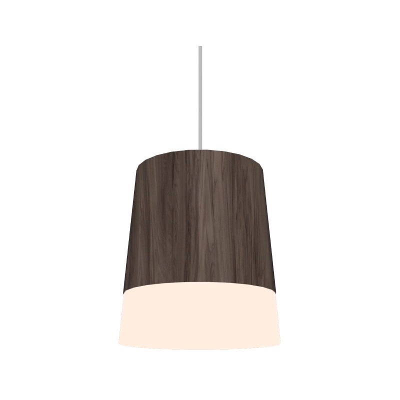 Accord 1100 Conical 1-lt 6" LED Pendant, E26 Base - American Walnut