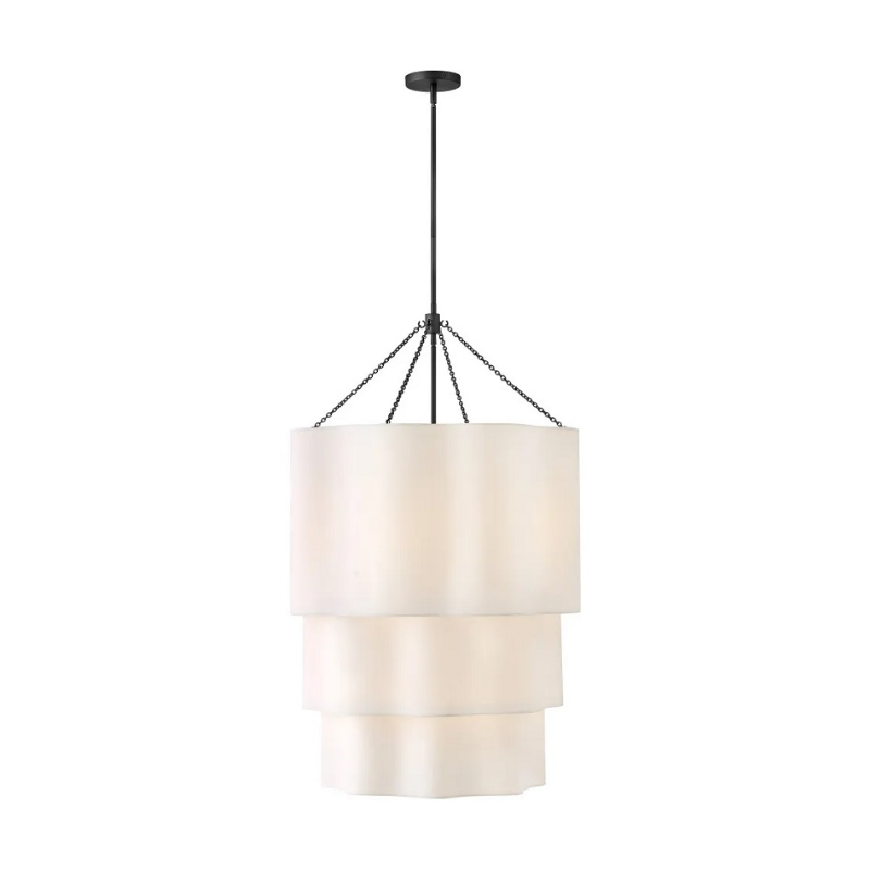 Hinkley 47736 Gwen 9-lt 27" LED Chandelier - Black