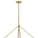 Hinkley 47735 Gwen 8-lt 32" LED Chandelier - Lacquered Brass