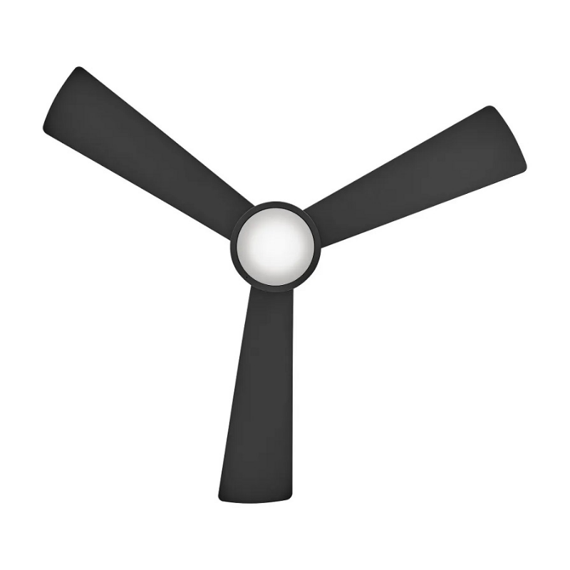 Hinkley 905744 Iver 44" Outdoor Smart Ceiling Fan with LED Light Kit - Matte Black