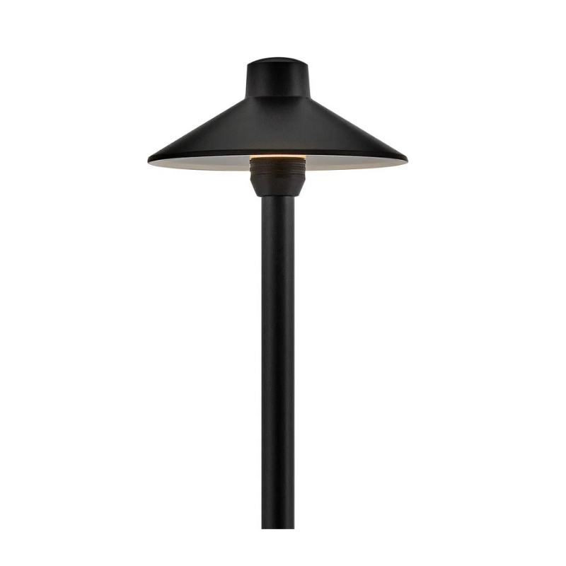Hinkley 16055-LL Hardy Island Large Standard 1-lt 22" Tall LED Outdoor Path Light, 12V - Brass Satin Black