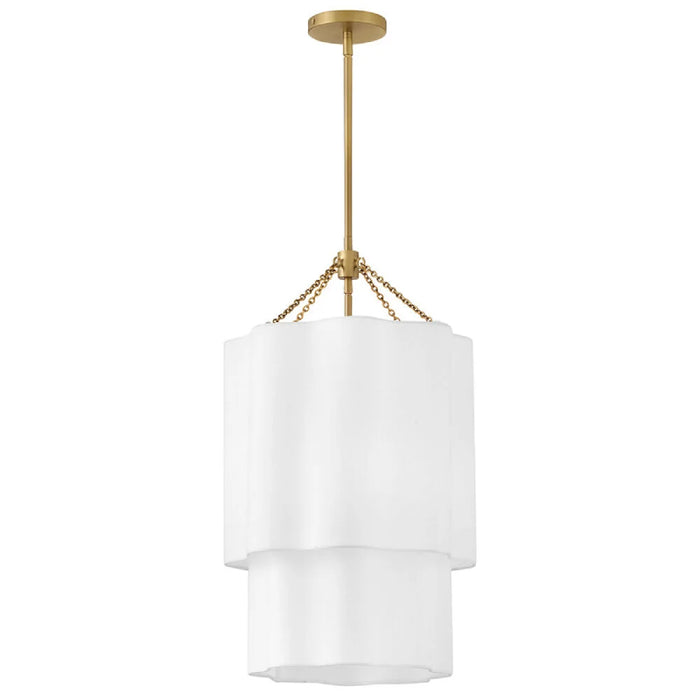 Hinkley 47737 Gwen 4-lt 16" LED Pendant - Lacquered Brass