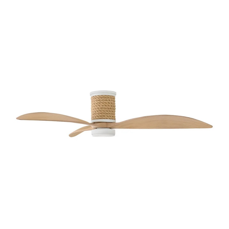 Hinkley 943160 Marin Flush 60" Smart Ceiling Fan with LED Light Kit - Matte White
