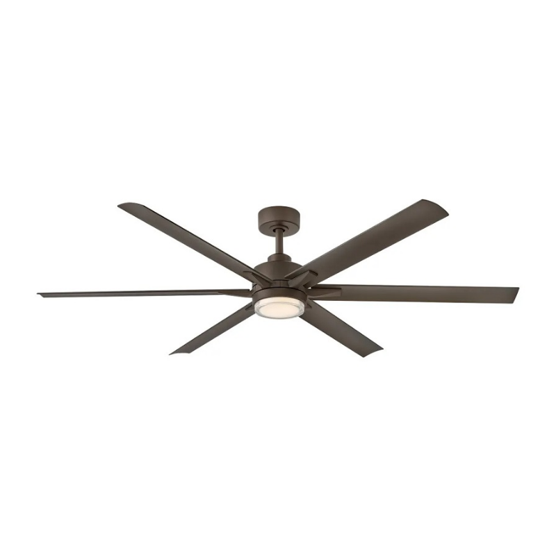 Hinkley 910566 Valor 66" Outdoor Smart Ceiling Fan with LED Light Kit - Metallic Matte Bronze