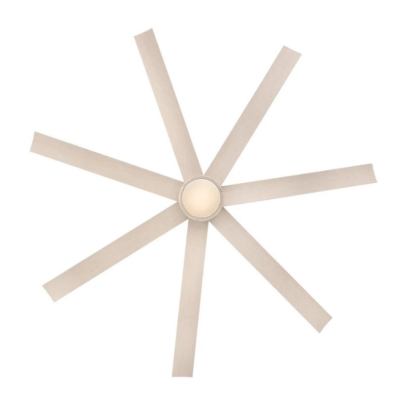 Hinkley 910656 Current 56" Smart Ceiling Fan with LED Light Kit - Brushed Nickel