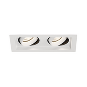 Eurofase BTGO-2-T Baby Tango 2 Light 10W LED Flat Gimbal Trim, Honeycomb Louvre - White