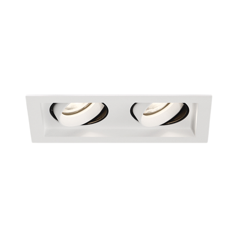 Eurofase BTGO-2-T Baby Tango 2 Light 10W LED Flat Gimbal Trim, Honeycomb Louvre - White