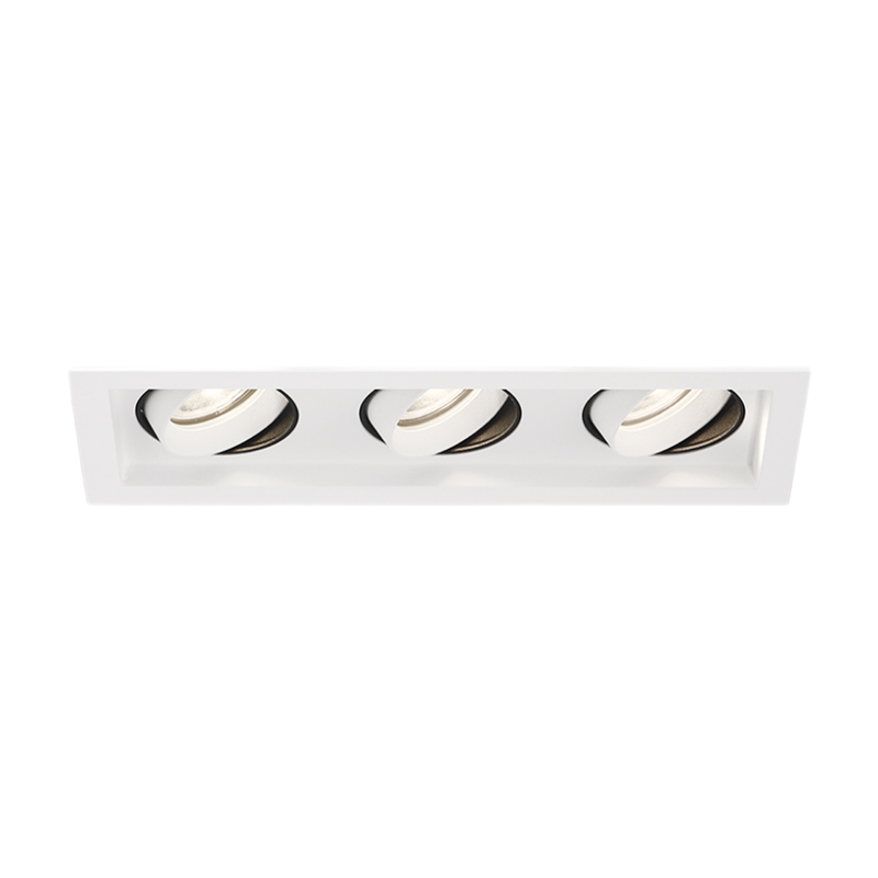 Eurofase BTGO-3-T Baby Tango 3 Light 15W LED Flat Gimbal Trim, Frosted Lens - White
