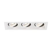 Eurofase BTGO-3-T Baby Tango 3 Light 15W LED Flat Gimbal Trim, Clear Lens - White