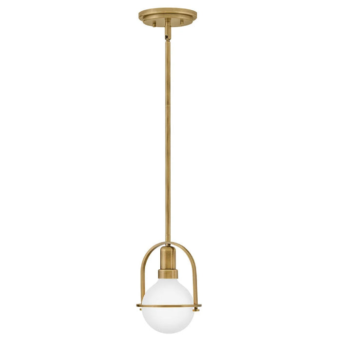 Hinkley 53771 Somerset 1-lt 6" LED Semi-Flush Mount - Heritage Brass