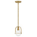 Hinkley 53771 Somerset 1-lt 6" LED Semi-Flush Mount - Heritage Brass