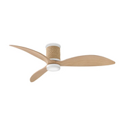 Hinkley 943160 Marin Flush 60" Smart Ceiling Fan with LED Light Kit - Matte White