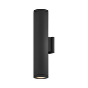 Hinkley 13598 Silo 2-lt 20" Tall LED Outdoor Wall Sconce - Black