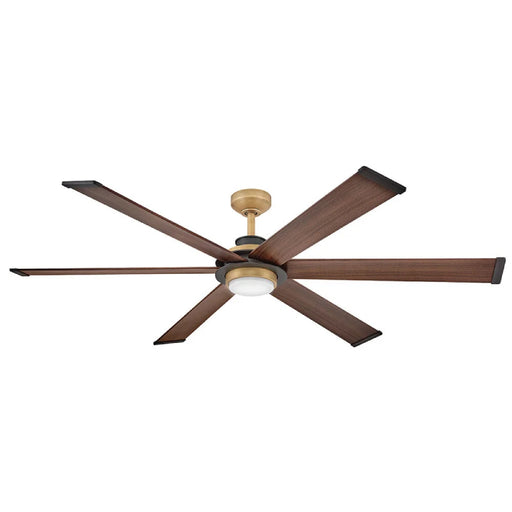 Hinkley 906964 Andros 64" Indoor/Outdoor Smart Ceiling Fan with LED Light Kit - Heritage Brass