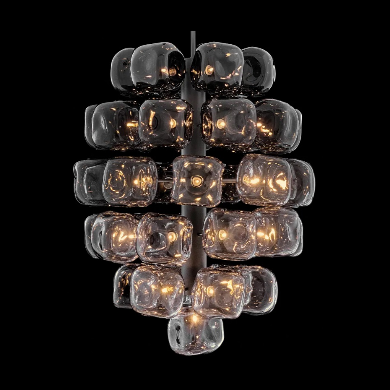 Fredrick Ramond FR46858 Perriand 40-lt 30" LED Chandelier - Brushed Graphite