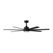 Hinkley 910656 Current 56" Smart Ceiling Fan with LED Light Kit - Matte Black