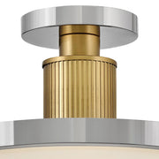 Hinkley 47593 Kiran 1-lt 6" LED Semi-Flush Mount - Polished Nickel