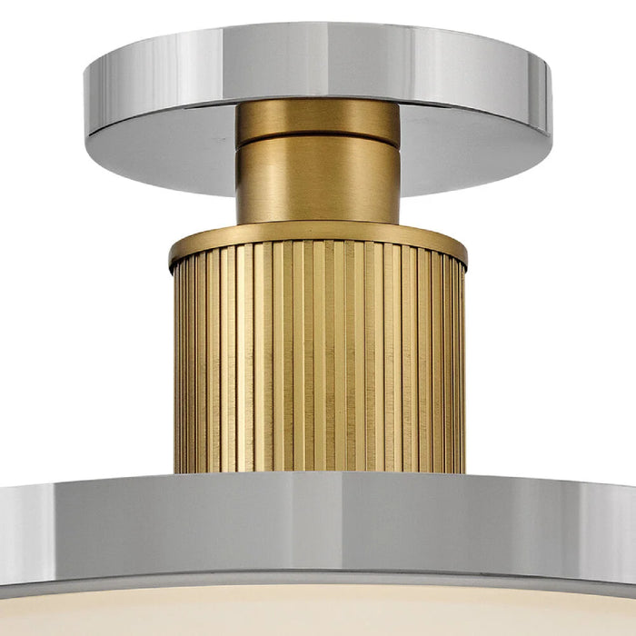 Hinkley 47593 Kiran 1-lt 6" LED Semi-Flush Mount - Polished Nickel