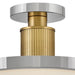 Hinkley 47593 Kiran 1-lt 6" LED Semi-Flush Mount - Polished Nickel