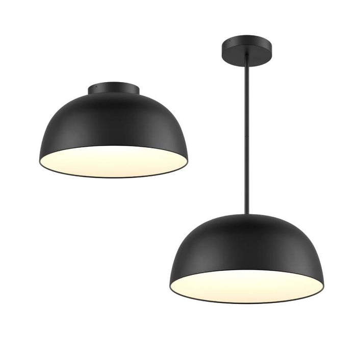 Dals NAPF20-CC Napa 1-lt 20" LED 2-in-1 Flush Mount/Pendant, 5CCT Selectable - Black