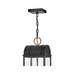 Hinkley 10662 Catalina 3-lt 8" LED Hanging Lantern - Black with Burnished Bronze accents