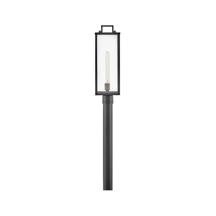 Hinkley 23011 Catalina 1-lt 24" Tall LED Outdoor Post Mount Lantern - Black with Burnished Bronze accents