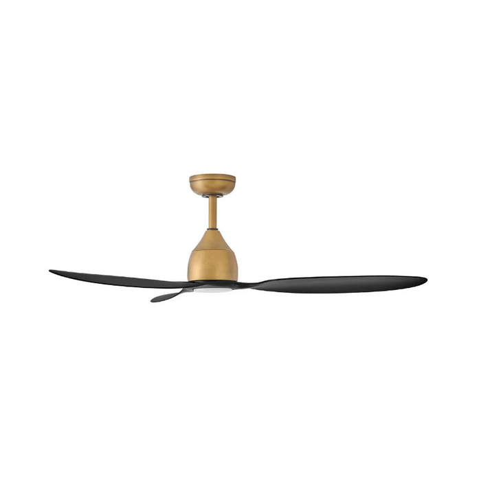 Hinkley 906352F Azura 52" Outdoor Ceiling Fan with LED Light Kit - Heritage Brass