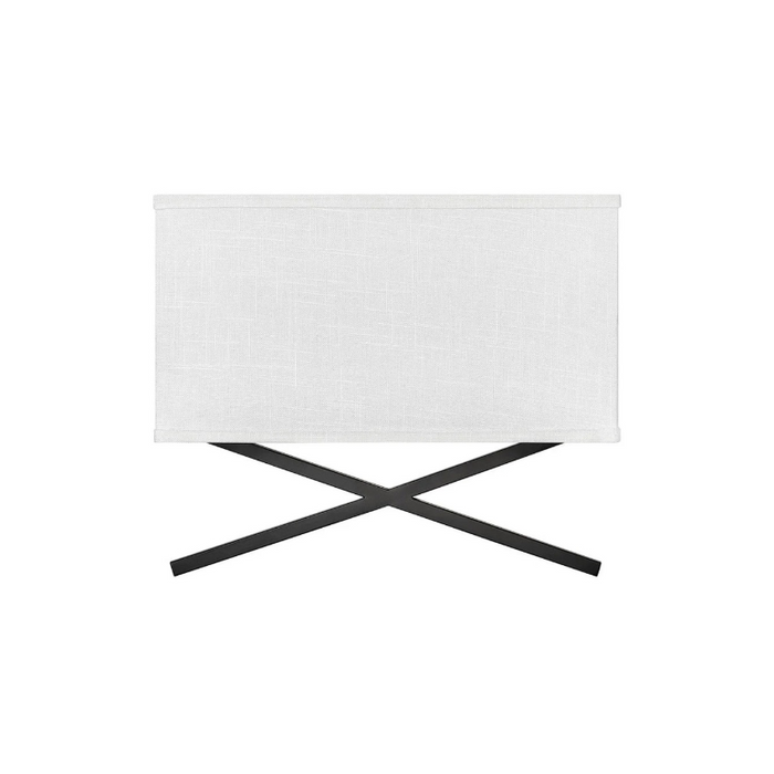Hinkley 41104 Axis Off White 2-lt 15" LED Wall Sconce - Black