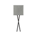 Hinkley 41101 Axis Heathered Gray 1-lt 22" Tall LED Wall Sconce - Black