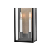 Hinkley 10664 Campbell 2-lt 22" Tall LED Outdoor Wall Mount Lantern - Black with Burnished Bronze accents