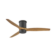 Hinkley 900852F Hover Flush 52" Outdoor Ceiling Fan with LED Light Kit - Matte Black