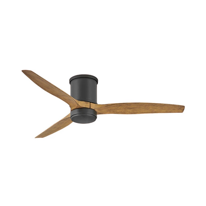 Hinkley 900852F Hover Flush 52" Outdoor Ceiling Fan with LED Light Kit - Matte Black