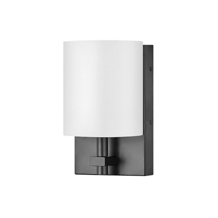 Hinkley 41011 Avenue White Acrylic 1-lt 9" Tall LED Wall Sconce - Black