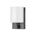Hinkley 41011 Avenue White Acrylic 1-lt 9" Tall LED Wall Sconce - Black